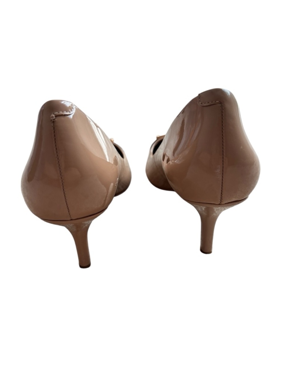 Coach Two-Tone Nude and Black Pointed-Toe Pumps sz 9.5 B - Picture 4 of 8
